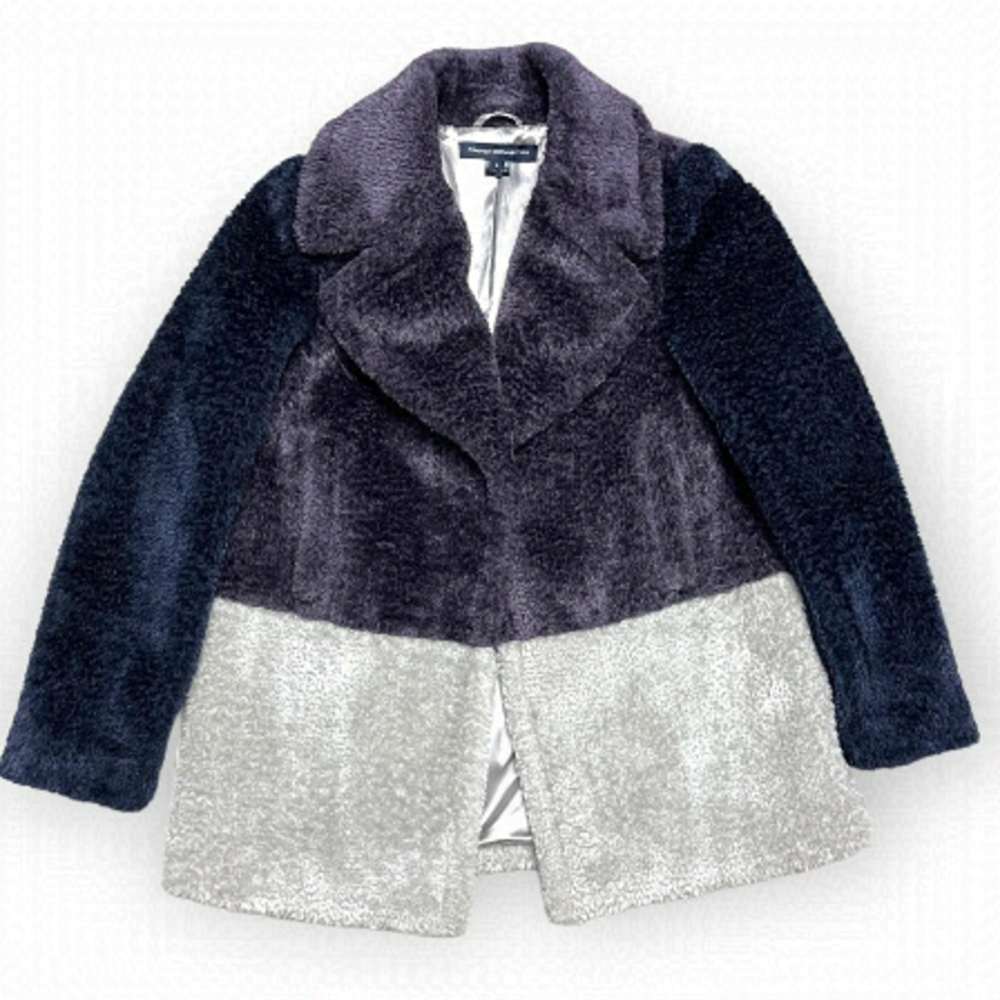 French Connection FAUX FUR Luxury Designer Winter Coat - Womens Small